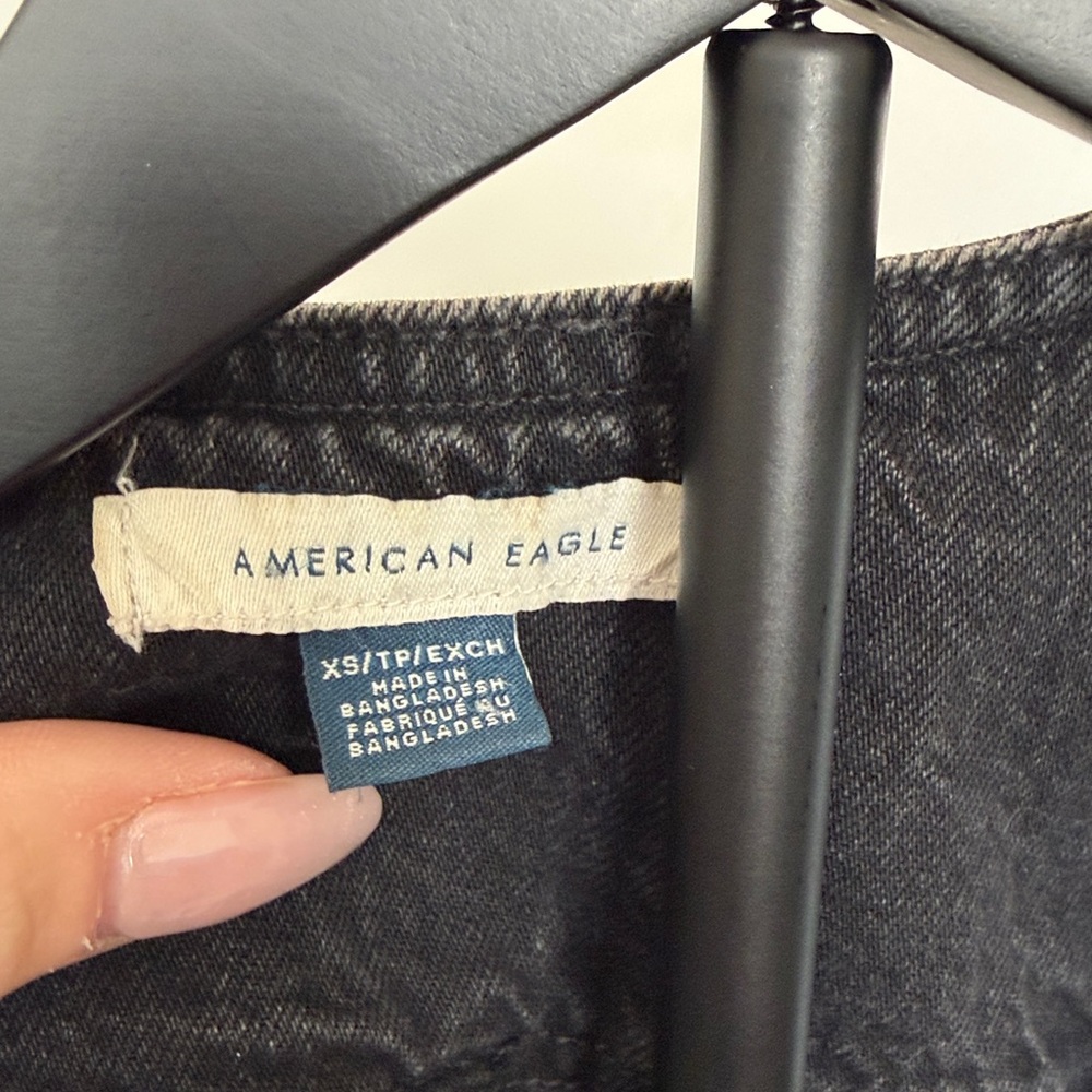 American Eagle Outfitters Charcoal Denim Vest - Picture 2 of 2